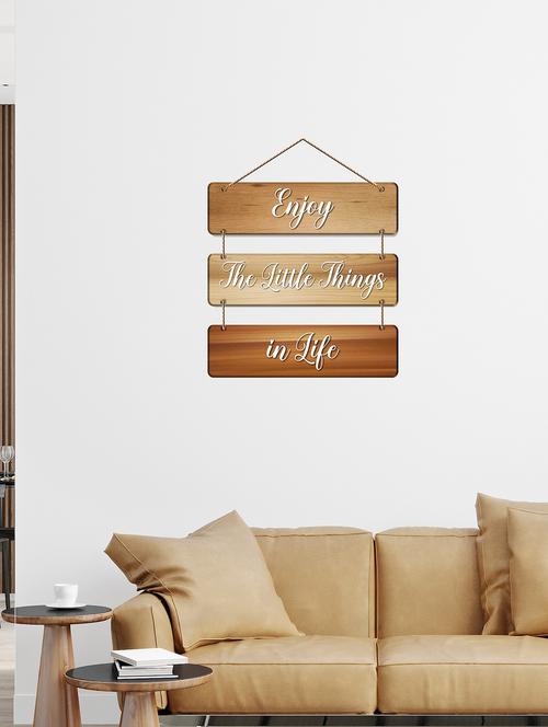 enjoy little things wooden wall hanging decorative item for home (wh_5307n) - 19121419 - Very Small Image - 1
