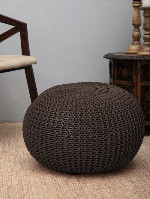 living room round ottoman bean filled stool for foot rest - 19121690 - Very Small Image - 1