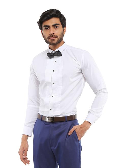 mens solids formal shirt - 19122140 - Very Small Image - 1
