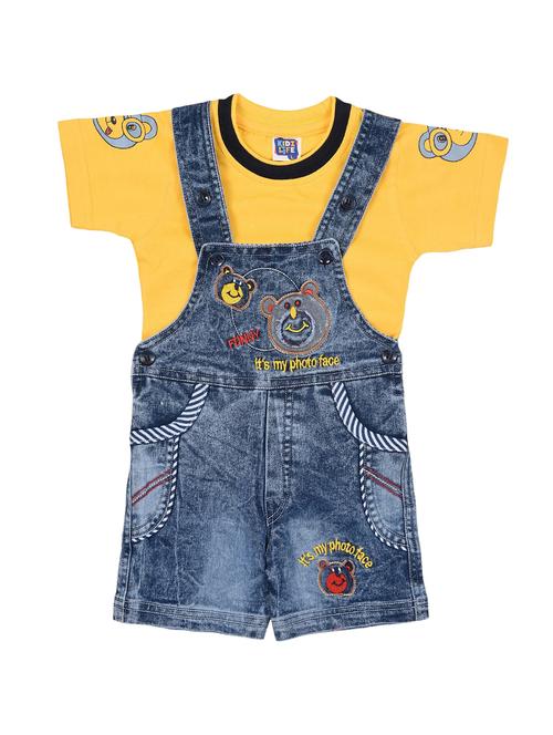kids printed shorts dungarees set - 19122937 - Very Small Image - 1