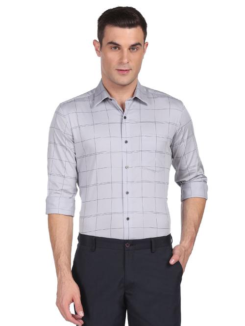 mens checks casual shirt - 19123236 - Very Small Image - 1
