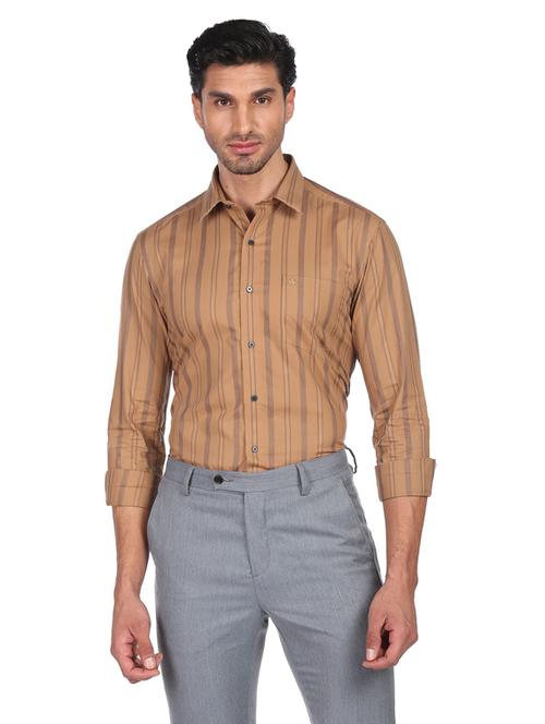mens stripes casual shirt - 19123238 - Very Small Image - 1