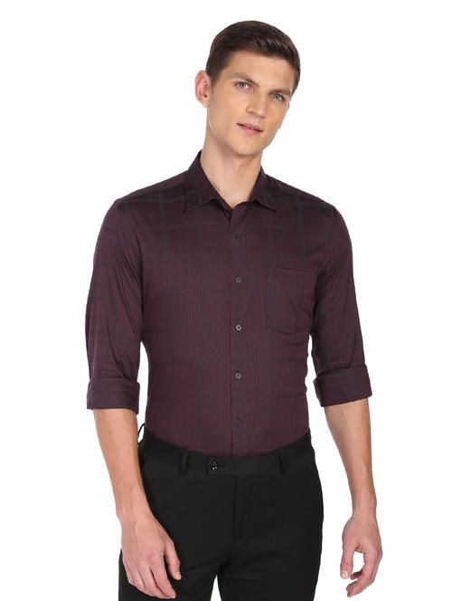 red cotton casual shirt - 19123256 - Very Small Image - 1