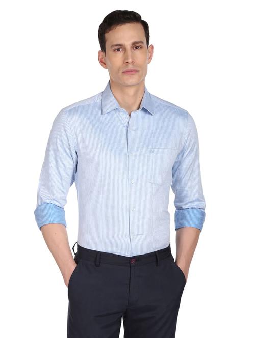 mens stripes casual shirt - 19123268 - Very Small Image - 1