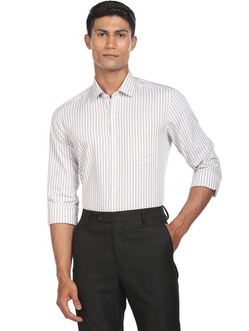 mens stripes casual shirt - 19123275 - Very Small Image - 1
