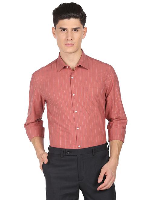 mens stripes casual shirt - 19123280 - Very Small Image - 1