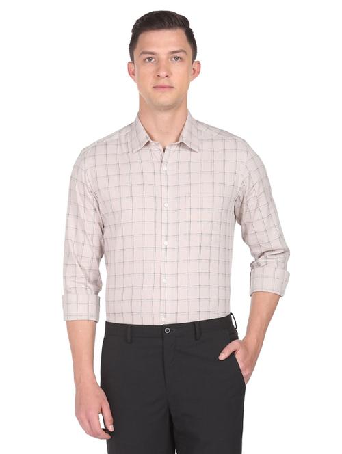 mens checks casual shirt - 19123281 - Very Small Image - 1