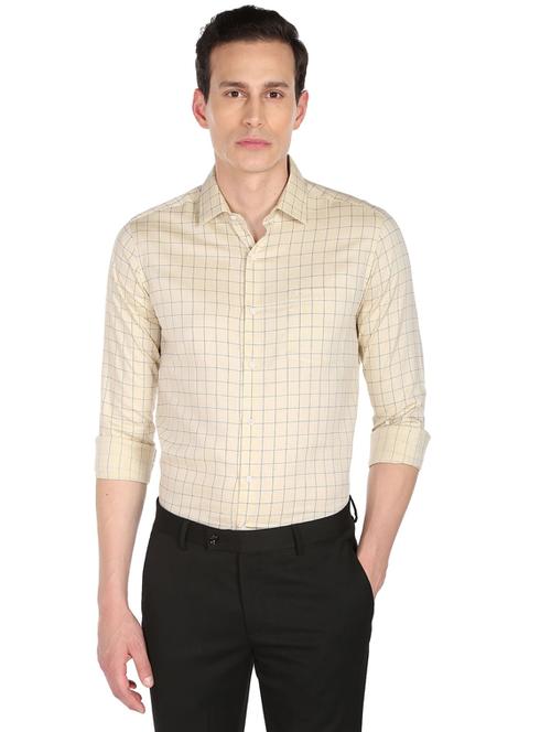 mens checks formal shirt - 19123321 - Very Small Image - 1