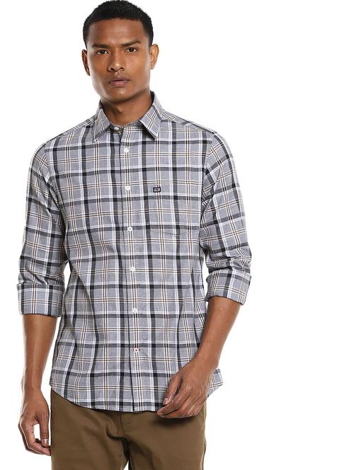 grey cotton casual shirt - 19123392 - Very Small Image - 1