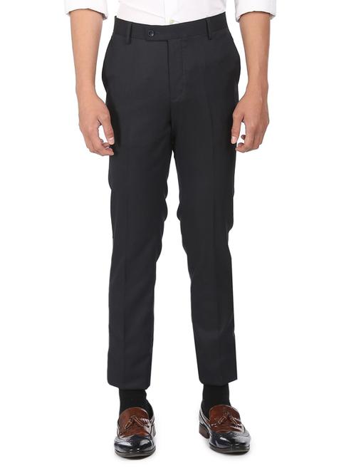 mid rise flat front casual trouser - 19123701 - Very Small Image - 1