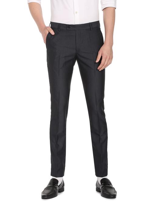 mid rise flat front casual trouser - 19123704 - Very Small Image - 1