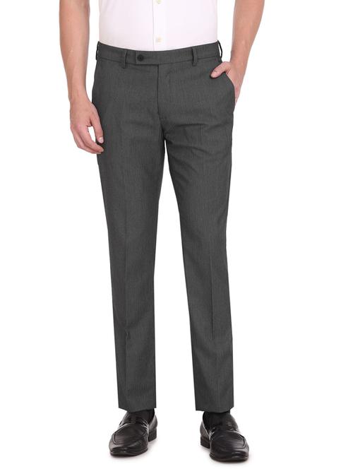 mid rise flat front casual trouser - 19123718 - Very Small Image - 1