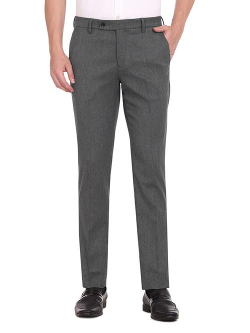 mid rise flat front casual trouser - 19123719 - Very Small Image - 1