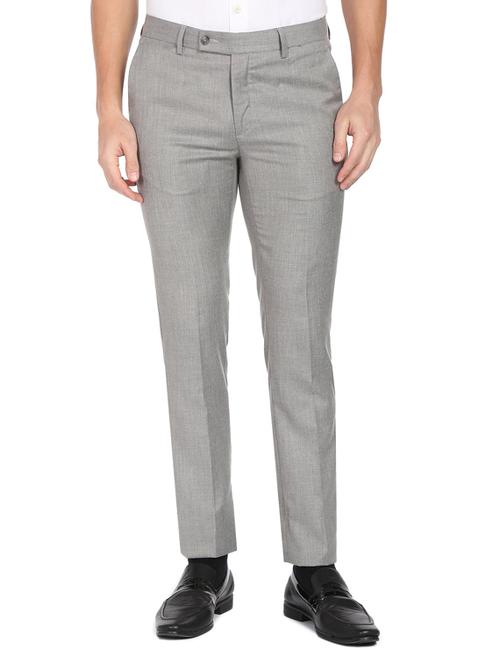 mid rise flat front casual trouser - 19123733 - Very Small Image - 1