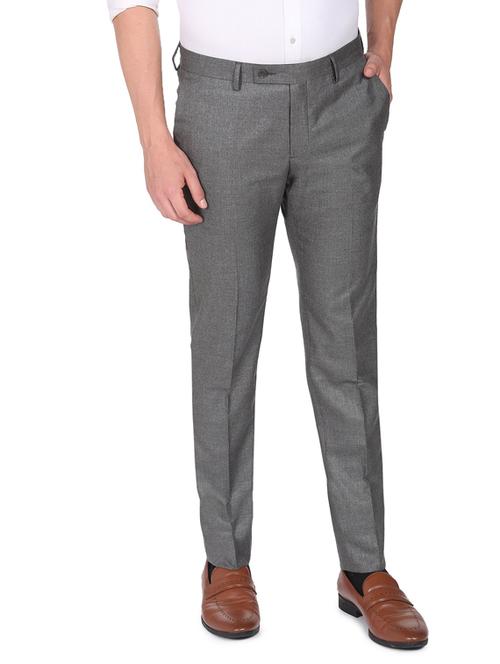 mid rise flat front casual trouser - 19123765 - Very Small Image - 1