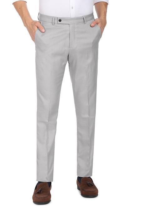 mid rise flat front casual trouser - 19123789 - Very Small Image - 1