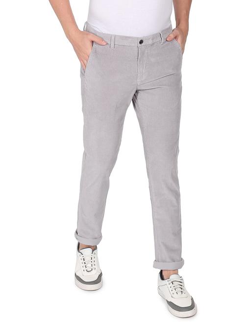 mid rise flat front casual trouser - 19123823 - Very Small Image - 1