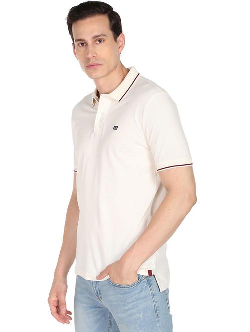 white solid polo t-shirt - 19123877 - Very Small Image - 1