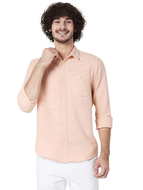 pink solid casual shirt - 19124348 - Very Small Image - 1