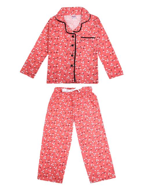 girls printed nightwear pajama set - 19126751 - Very Small Image - 1