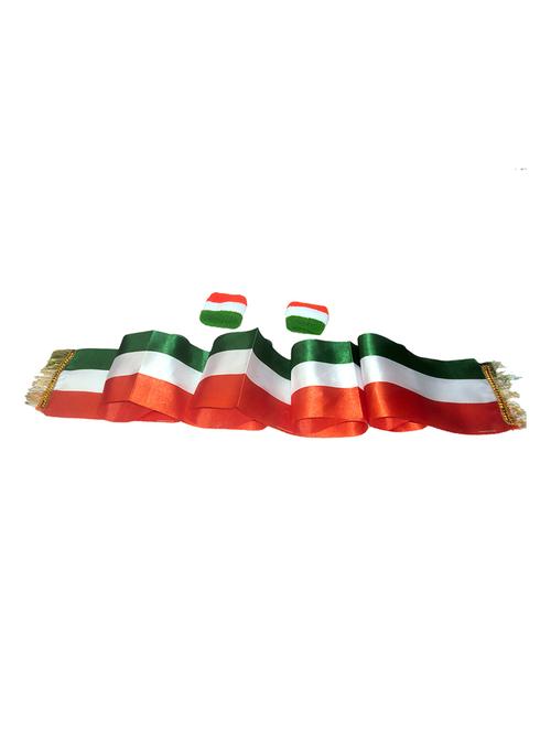 kids tricolor stole and tricolor wrist band set - 19126798 - Very Small Image - 1
