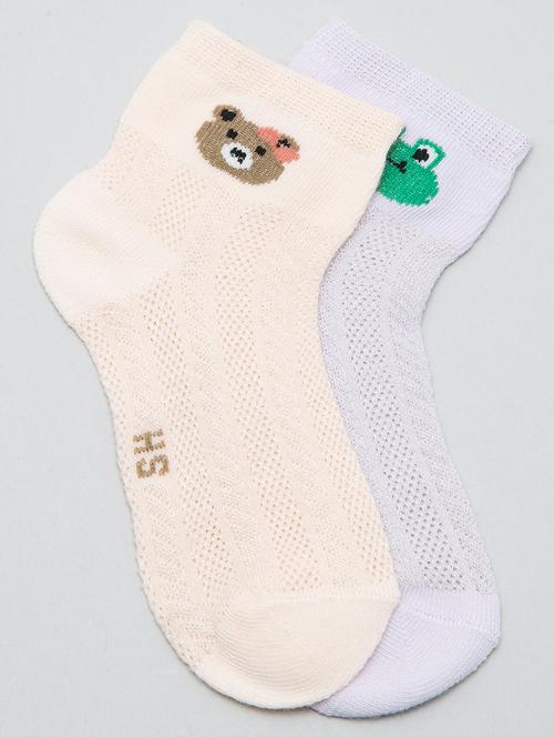 kids pack of 2 above ankle length sock - 19127970 - Very Small Image - 1
