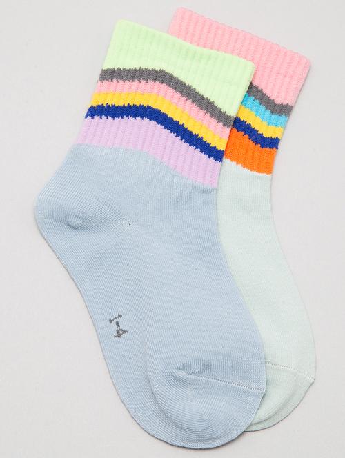 kids pack of 2 above ankle length sock - 19127971 - Very Small Image - 1
