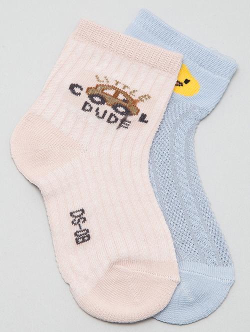kids pack of 2 above ankle length sock - 19127975 - Very Small Image - 1
