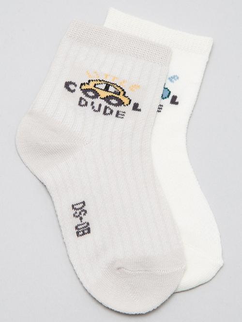kids pack of 2 above ankle length sock - 19127976 - Very Small Image - 1