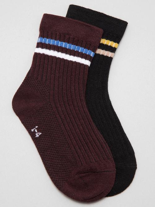 kids pack of 2 above ankle length sock - 19127982 - Very Small Image - 1