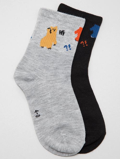 kids pack of 2 above ankle length sock - 19127983 - Very Small Image - 1