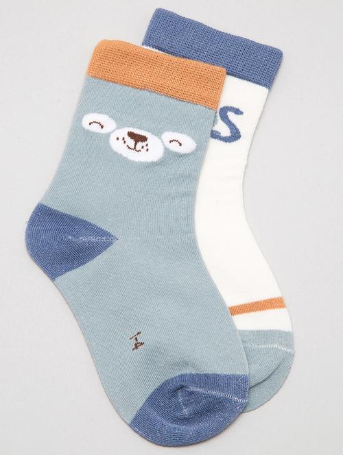 kids pack of 2 above ankle length sock - 19127996 - Very Small Image - 1