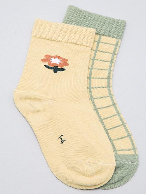 kids pack of 2 above ankle length sock - 19128006 - Very Small Image - 1