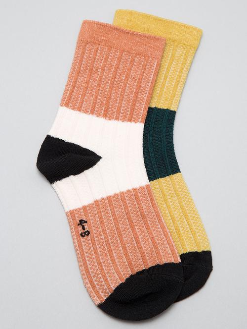 kids pack of 2 above ankle length sock - 19128016 - Very Small Image - 1