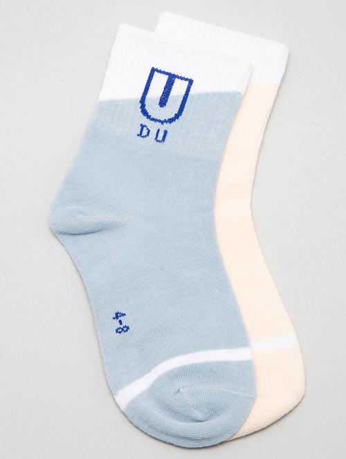 kids pack of 2 above ankle length sock - 19128019 - Very Small Image - 1