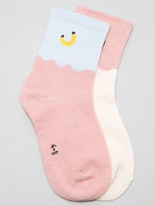kids pack of 2 above ankle length sock - 19128022 - Very Small Image - 1