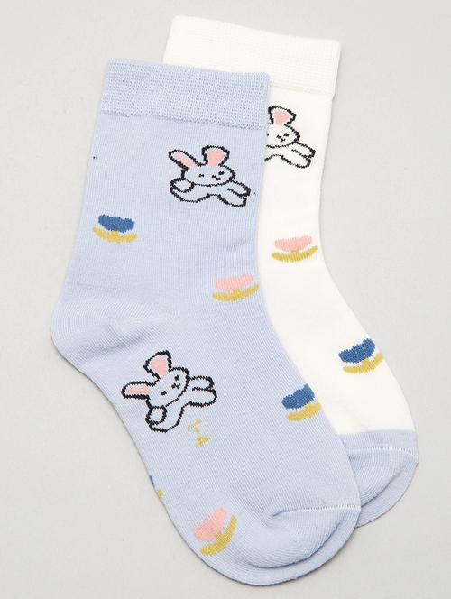 kids pack of 2 above ankle length sock - 19128023 - Very Small Image - 1