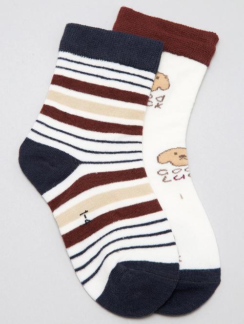 kids pack of 2 above ankle length sock - 19128030 - Very Small Image - 1