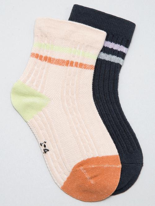kids pack of 2 above ankle length sock - 19128032 - Very Small Image - 1