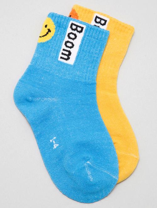 kids pack of 2 above ankle length sock - 19128035 - Very Small Image - 1