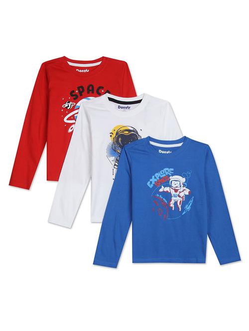 boys pack of 3 printed t-shirt - 19128284 - Very Small Image - 1