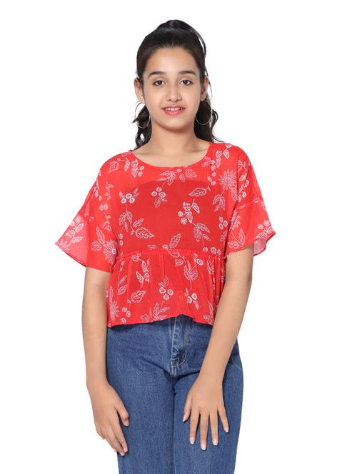 red printed regular top - 19128472 - Very Small Image - 1