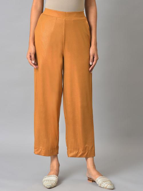 brown polyester palazzos - 19128679 - Very Small Image - 1