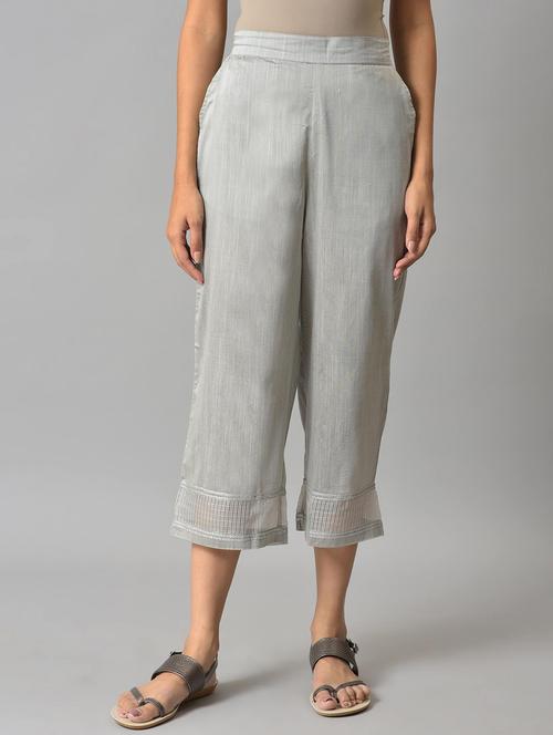 grey viscose palazzos - 19128688 - Very Small Image - 1
