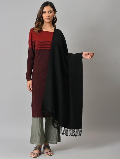 women's solids shawl - 19128723 - Very Small Image - 1