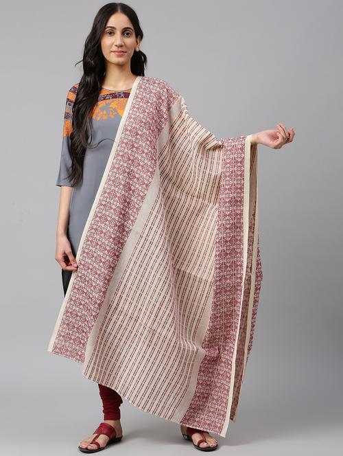 geometric cotton dupatta - 19128729 - Very Small Image - 1