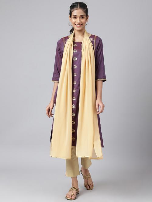 solid georgette dupatta - 19128750 - Very Small Image - 1