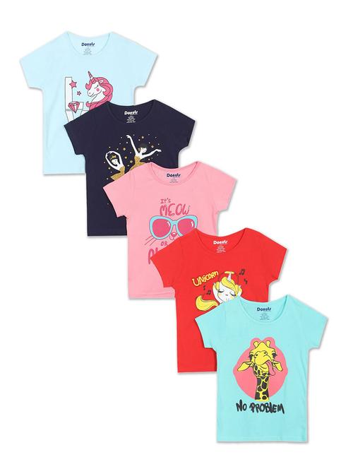 multi colored t-shirt combo - 19128818 - Very Small Image - 1
