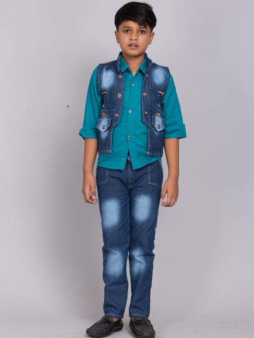 boys denim full length sets - 19128976 - Very Small Image - 1