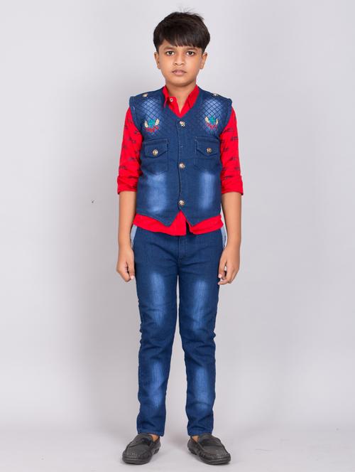 boys denim full length sets - 19128984 - Very Small Image - 1
